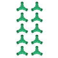 Miniatyrbillede 7 af 11: 10 stk. 3-vejs Kobling Vand Slange Fitting Y-forbindelse Adapter Kobling til Havevanding