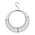 Miniatyrbild 1 av 7: (Månkorgsspecifikationer: ytterdiameter 28 cm, innerdiameter 22 cm) Sukkulenter i järnram