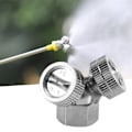 Miniatyrbillede 5 af 10: G1/4 Kobberforgyldt Vandingsdyse Fanformet Sprøjtehoved Elektrisk Sprøjtetilbehør (2 Hoveder Dyse)