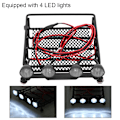 Pikkukuva 8 / 10: Kattoteline LED-valoilla Axial SCX10 1/10 RC-autolle (4 valkoista)