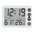 Miniatyrbillede 1 af 11: Indendørs Digital Temperatur- og Luftfugtighedsmåler Multifunktionel Elektronisk Termometer Hygrometer med Alarmfunktion Hvid Sort Nøgle