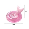 Miniatyrbillede 2 af 7: (Ikke tilgængelig i Storbritannien) 1 stk. baby pool svømmering med svømmesæde oppustelig svømmering lyserød 63*47cm