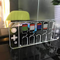 Miniatyrbillede 2 af 5: Spilkortæske Transparent 14 i 1 Multifunktionel Akryl Spilkort Holder til Switch Spilkort