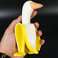 Miniatyrbillede 3 af 9: Kreativ kunst bananand dekorativ havefigur i harpiks - internetberømthed