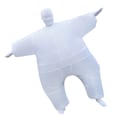 Miniatyrbillede 3 af 10: Sjov Hvid Oppustelig Helkropsdragt Sumo Kostume til Voksne 1,6m - 2,2m