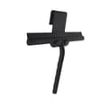 Silicone Shower Squeegee with Stainless Steel Core (Black)