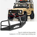 Miniatyrbillede 8 af 10: Crashproof Metal Front Bumper til RC4WD D90 Axial SCX10 1/10 RC Klatrebil