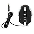 Miniatyrbillede 5 af 11: Ledningsforbundet Gaming Mus USB Optisk Computer Mus med RGB Baggrundsbelysning 4 Justerbar DPI Op til 3600 Bærbar Lydløs Mus til Windows 7 8 10 XP Sort