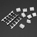 Miniatyrbillede 7 af 10: 5 par sæt 2S 3S 4S 2-4-polet JST-XH han- og hunbalanceringslader-stik (2S)
