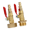 Miniatyrbillede 3 af 11: 2 stk. Messing Vinteraftapningsadapter 3/4 Indvendig og Udvendig Gevind Messing Hurtigadapter