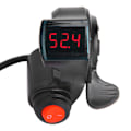 Miniatyrbillede 9 af 10: Digital LCD-skærm Tommelgas med Batterispændingsafbryder til Elcykler og Køretøjer