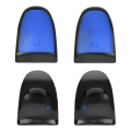 Miniatyrbillede 4 af 10: L2 R2 Forlængede Greb Blødt Touch Controller Udvidelser Knapper Udvidelse Udløser til PS4 (Blå)