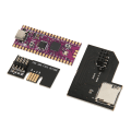 Pikkukuva 5 / 11: RasPi Pico -joustava mikrokontrolleri -kortti, kaksiydininen 264 kt ARM Cortex M0+ -suoritin, SD2SP2 Pro Micro -tallennuskorttisovitin