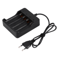 Miniatyrbild 10 av 10: Batteriladdare för 4 st 18650 litiumbatterier med EU-kontakt