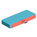 Pikkukuva 7 / 11: 3-in-1 Type-C-telakointiasema, kannettava latausasema, 4K HD -multimedialiitäntä, PD ja USB 3.0, sininen