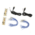 Miniatyrbilde 7 av 11: 2-spillers Arcade-koder uten forsinkelse - DIY Arcade-koder med USB-kabler og knapptråder for MAME