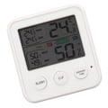 Miniatyrbild 9 av 11: Rumstemperaturmätare 3,7 tum LCD-display Hög Noggrannhet Komfortnivåindikator Luftfuktighetssensor för Hem Kökskontor Vit