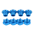 Miniatyrbilde 4 av 9: 17mm Hjul Hex Nav Adaptermutter Støvdeksel for HSP HOBAO TEAM C 1/8 RC Bil (Blå)