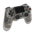 Miniatyrbillede 2 af 11: Fjernbetjening Joystick Gamepad Følsomme Knapper Ægte Vibration Forhindrer Glidning Trådløs Spilkonsol til Computer Telefoner Transparent Grå