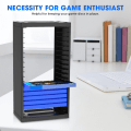 Miniatyrbilde 9 av 11: 19221 ABS Spilldisk Oppbevaringsstativ Dobbeltlags Hylle Stativ Organizer for PS4 Slim Pro