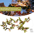 Miniatyrbilde 5 av 10: 2,5 m Batteridrevne LED-Blomsterlys for Jul, Bryllup, Fester og Hjemmedekor