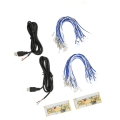 Miniatyrbilde 10 av 11: 2-spillers Arcade-koder uten forsinkelse - DIY Arcade-koder med USB-kabler og knapptråder for MAME