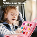 Miniatyrbilde 5 av 5: Filtbrett for tidlig læring pedagogiske leker 2 år gammel, 5 lag Montessori brett leker 3 år gamle jenter, aktivitetsbrett for å lære livserfaringer E