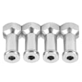 Miniatyrbilde 3 av 10: Forlengelseskobling 24 mm lengre kombinasjonsadapter for Traxxas Slash 1/16 RC-bil (sølv)