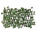 Miniatyrbillede 1 af 11: Simuleret hegn blad træhegn teleskopisk hegn væg have gård havegelænder dekoration lille hegn med grøn radise 20*40cm