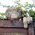Miniatyrbillede 5 af 7: 1 stk. ET alien harpiks vedhæng havepynt