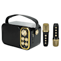 Miniatyrbillede 2 af 11: Karaoke Maskine med 2 Mikrofoner Karaoke Alt-i-Én Maskine Bærbar Bluetooth Sangmaskine til Hjemmefest Sort
