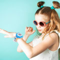 Miniatyrbilde 4 av 5: Barneklokke, projeksjonsleker, digitalt armbåndsur med projektor, barneleke - 24 projeksjonsmønstre, smartklokke med digital projektor for gutter og Gi