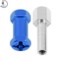 Miniatyrbild 2 av 10: 4 st 12 mm RC Hex Hjulnavsmetall Adapter för D90 AX10 CC01 SCX10 F350 Crawler (25 mm Blå)