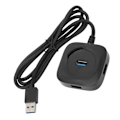 Miniatyrbild 10 av 11: USB 3.0 Hub Svart Hög Effekt 4 Portar Samtidigt Användning Stabil Långvarig för Underhållning Kontor