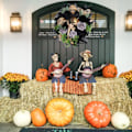 Miniatyrbild 8 av 8: 16,1-tums Halloween Mumiekrans - Spöklikt Inne/Ute Väggdekoration för Framdörr - Platt Design för Festlig Dekoration
