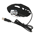 Miniatyrbillede 9 af 11: Ledningsforbundet Gaming Mus USB Optisk Computer Mus med RGB Baggrundsbelysning 4 Justerbar DPI Op til 3600 Bærbar Lydløs Mus til Windows 7 8 10 XP Sort