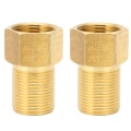 Miniatyrbilde 1 av 11: 2 stk G3/4 Hage Slange Adapter Messing Joint Connector Rørtilbehør for Hagevanning 50mm
