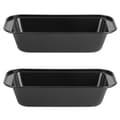 Miniatyrbillede 6 af 8: Rektangulær Toastform Kulstofstål Nonstick Brød Kageform Bageform Sort