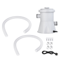 Miniatyrbillede 8 af 10: Poolfilterpumpe Sæt Elektrisk Svømmebassin Filterpumper til Svømmebassin Filter Vandpumpe Kit