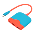 Miniatyrbillede 10 af 11: Bærbar TV-dockningsstation 4K USB3.0 PD Hurtigopladning 3 i 1 HD Multimedia Interface Adapter Hub Dock til Switch