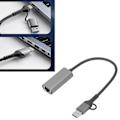 Miniatyrbillede 11 af 11: USB til Ethernet Adapter Type C RJ45 1000Mbps Aluminium Legering Plug and Play USB 3.0 Hub til Laptop Desktop Telefon RJ45 1000Mbps