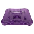 Miniatyrbilde 7 av 11: Etui for spillkonsoll, Retro ABS, Robust, Profesjonelt erstatningsskall for N64, Transparent Lilla