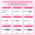 Miniatyrbild 2 av 5: 10st keramiska set Professionell Remove Gel Akryl Nagelband Diamant Hårdmetall Nagelborr Verktyg för manikyr Pedikyr Hembruk