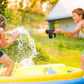 Miniatyrbild 3 av 9: Elektrisk Vattenpistol Leksak Automatisk Vattenpistol Sommar Poolparty Strand Utomhusaktivitet för Barn Vuxna