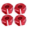 Miniatyrbillede 7 af 10: 12mm Universal Hjul Hex Hub Adapter til HSP Sakura 1/10 Scale RC Bil (5mm, Rød)