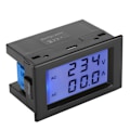Pikkukuva 3 / 9: D85-2042A Kaksois-LCD Jännite- ja Virtamittari, AC 80-300V & 200-450V, Mittaa 0,1-100A Virtamuuntajalla