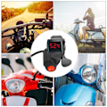 Miniatyrbillede 6 af 10: Digital LCD-skærm Tommelgas med Batterispændingsafbryder til Elcykler og Køretøjer