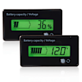 Miniatyrbillede 8 af 11: Grøn Baggrundsbelyst LCD-Skærm Batterikapacitet Spændingsmåler Tester Voltmeter Monitor