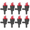 Miniatyrbilde 1 av 11: 8 stk 1/4 tommers drivstoffavstengningsventil 90 graders avstengningsventil rett gassventil for Stens for Oregon for MTD for Cub Cadet