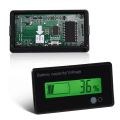 Miniatyrbild 9 av 11: Grön bakgrundsbelyst LCD-display Batterikapacitet Spänningsmätare Testare Voltmeter Monitor